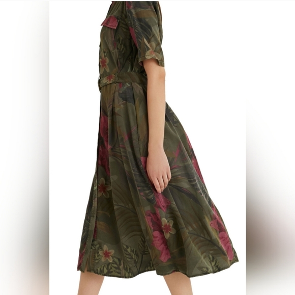 DESIGUAL Tencel Midi Dress - Picture 16 of 16